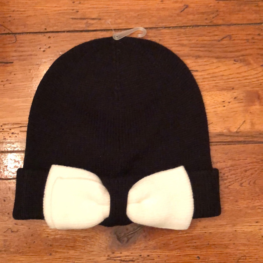 NWT - KATE SPADE Colorblock Beanie with Bow